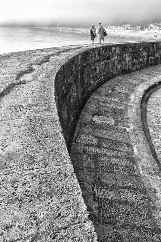 Foggy Day at The Cobb, Lyme Regis