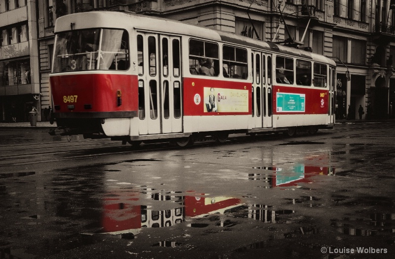Tram Reflections - ID: 15001374 © Louise Wolbers