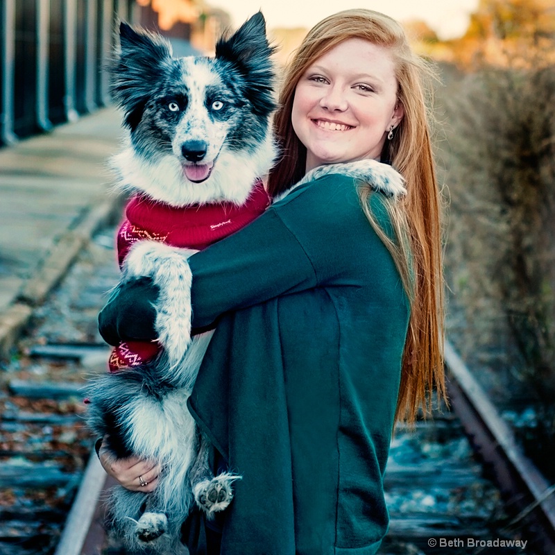 A Girl and Her Dog