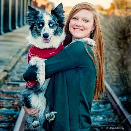 A Girl and Her Dog