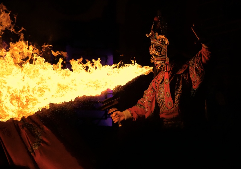 Chinese Opera Fire Breather