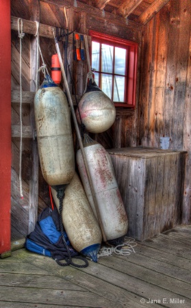 Fishermen's Boat and Tool Hut in Maine