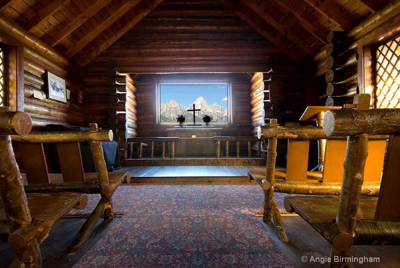 Inside of church at Grand Teton National Park