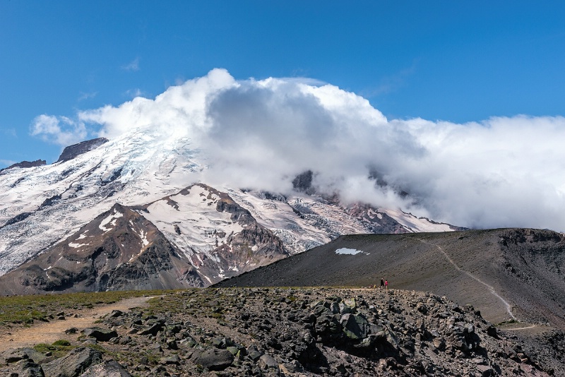 Mt Rainier in Clouds