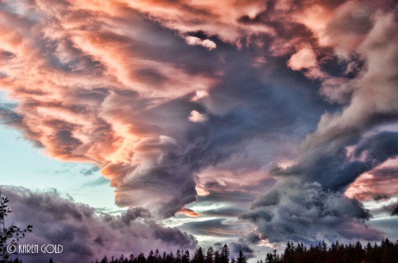 Sunset on Stormy Skies