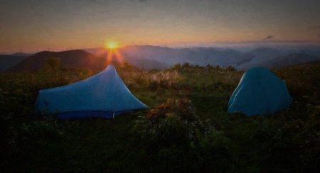 Sunset on Black Balsam Knob