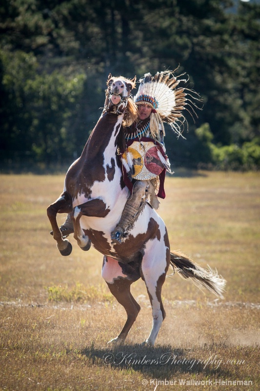 Chief Rides His Horse