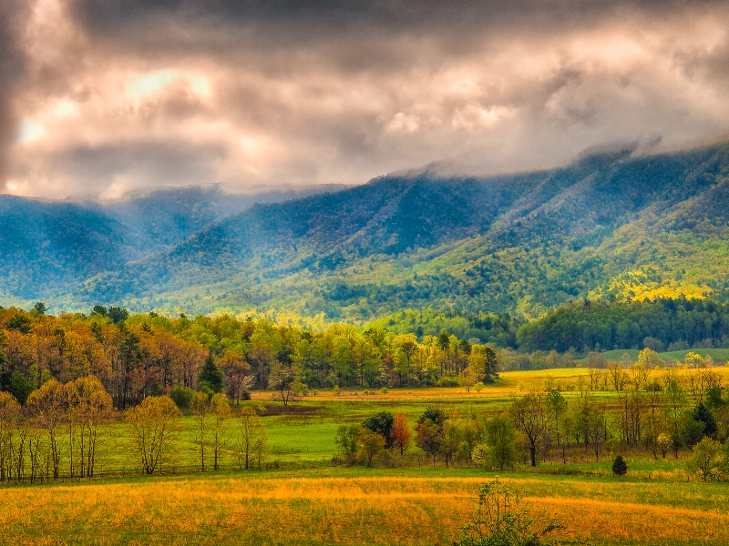 Sunlight and Clouds in Cades Cove - ID: 15013797 © Philip B. Ludwig
