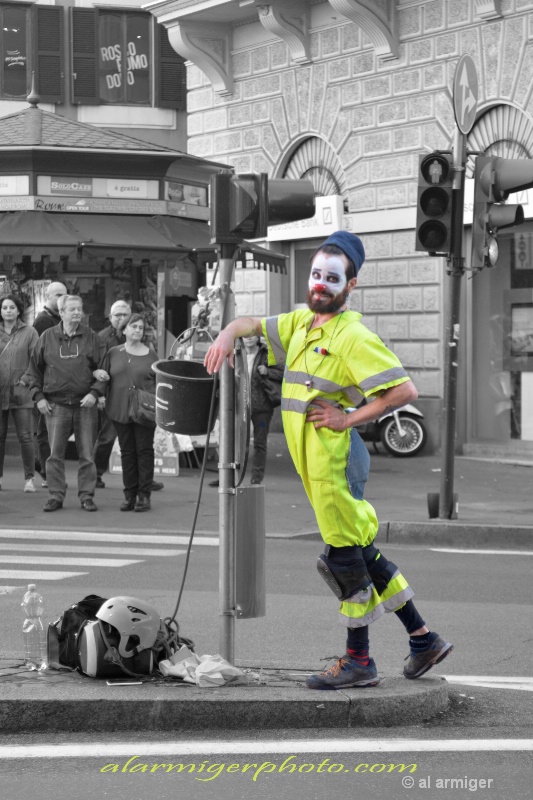 Street Clown in Rome dsc 655psf - ID: 15020009 © al armiger