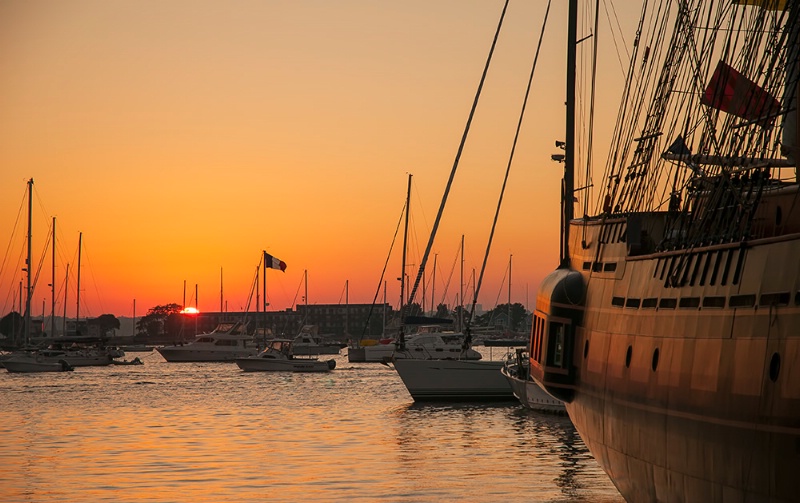 Sunset on Newport Harbor