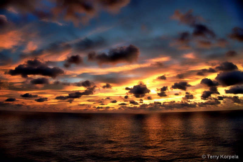 Caribbean Sunrise - ID: 15029643 © Terry Korpela