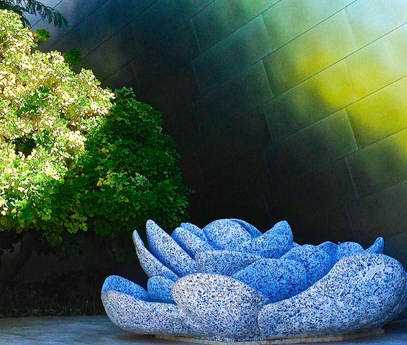 Lilypad Sculpture At Disney Hall Garden