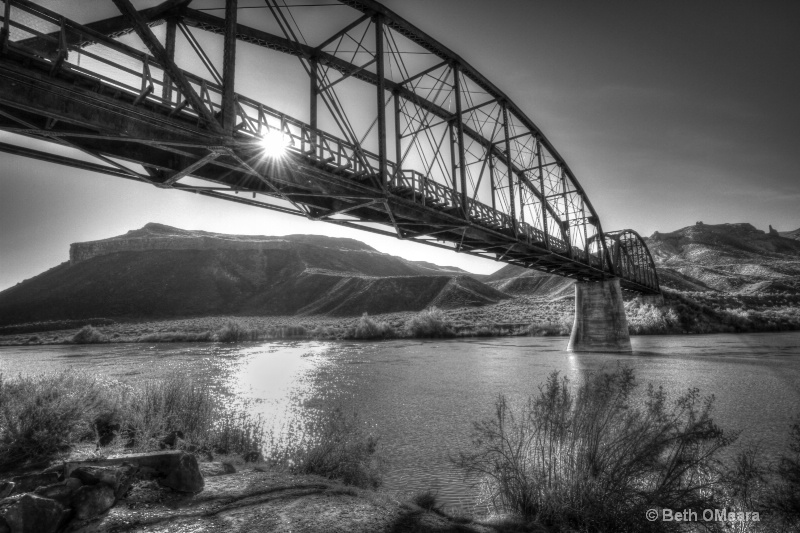 Celebration Park Bridge Black and White - ID: 15041523 © Beth OMeara