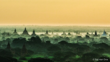 Bagan In Mist
