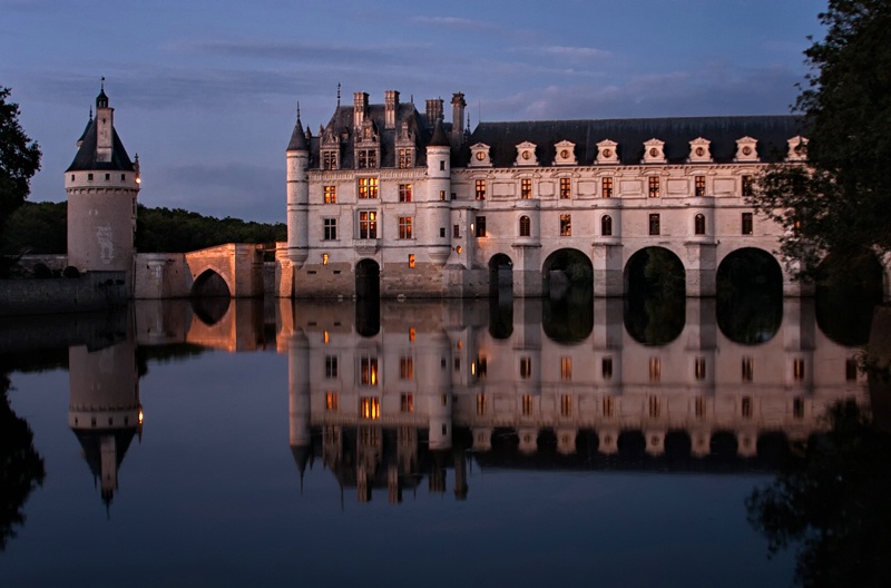 Evening at Chenonceau