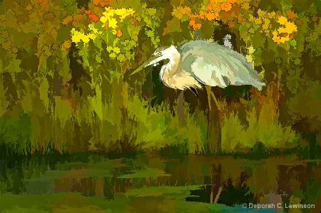 Heron in the Garden