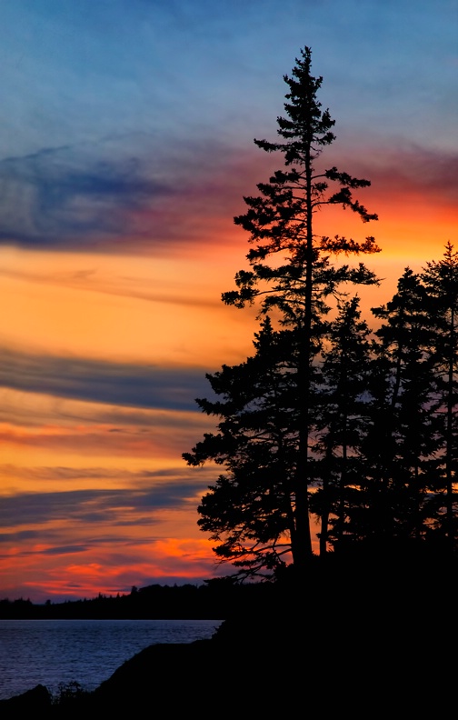 Sunset on Deer Isle, Maine