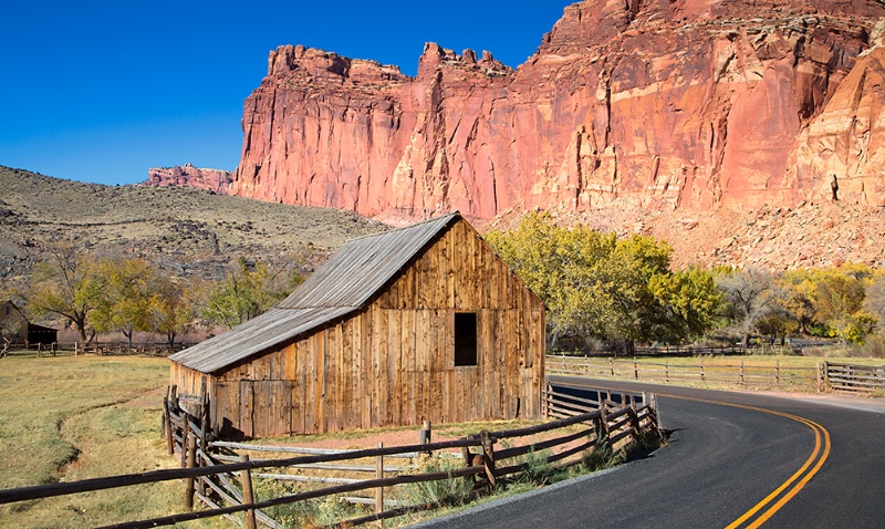 Red Rocks and the Barn