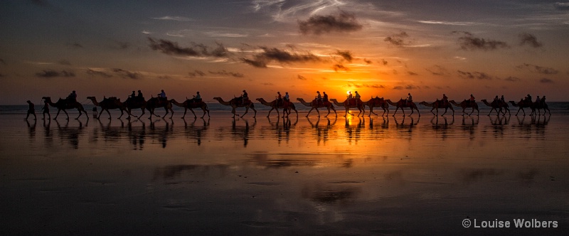 Sunset Camel Safari - ID: 15064255 © Louise Wolbers