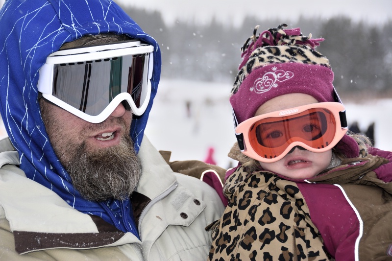 Sledding with Dad