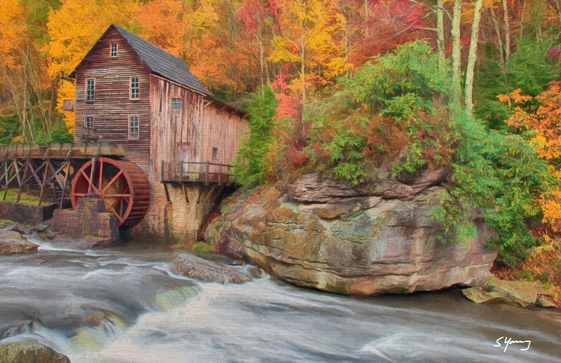 Grist Mill; Babcock State Park, W Va - ID: 15068450 © Richard S. Young
