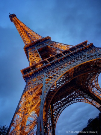 Eiffel Dressed in Gold