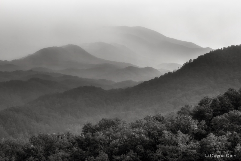 The Great Smoky Mountains in B&W