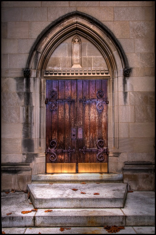 Cathedral Side Door With Mood 