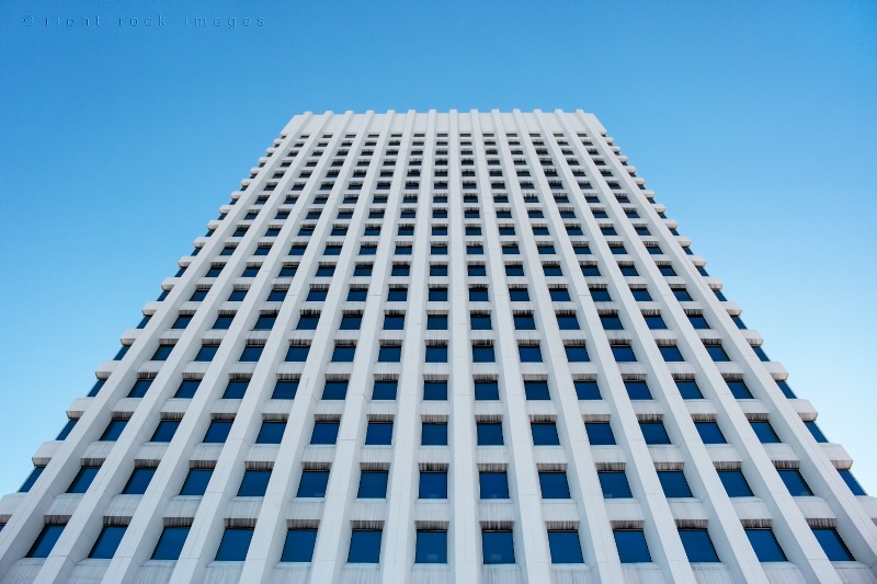 Skyscraper in Blue & White