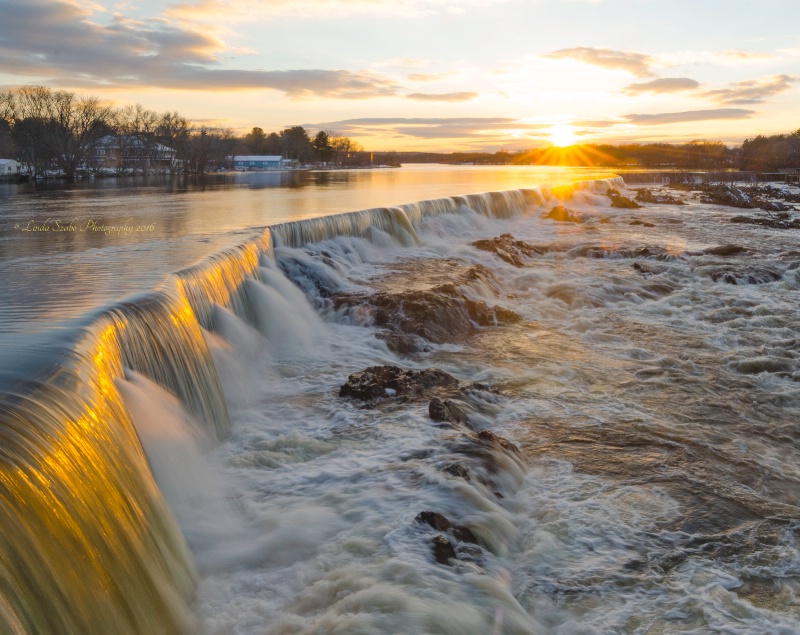 Sunset over Pawtucket Falls