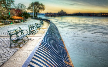 Walkway Along East River