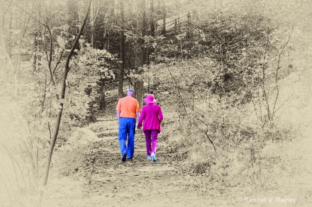 Together we'll walk hand in hand. bw
