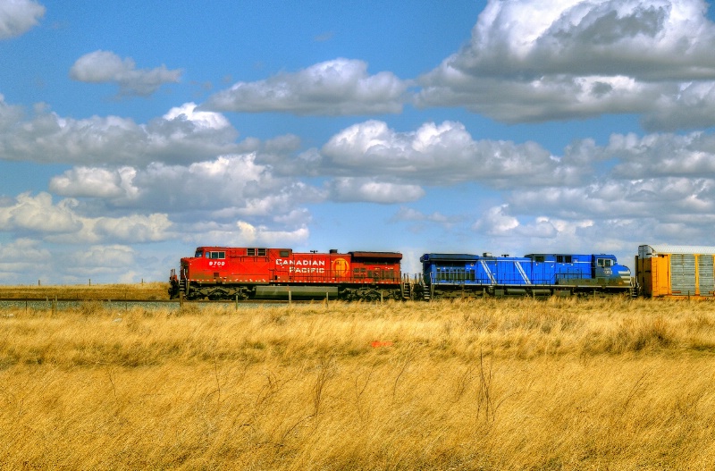 "CPR rolling across the Canadian Prairies"