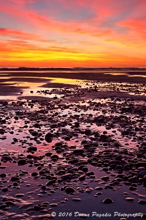 Shoreline Pebbles at Twilight 