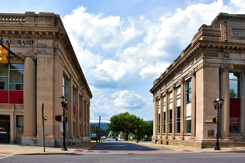 Two Banks on Water St., Pittston