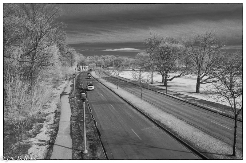 Lincoln Memorial Drive, Milwauke in Winter #2
