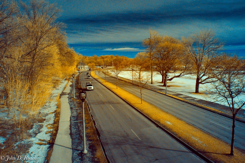 Lincoln Memorial Drive, Milwaukee in Winter #1