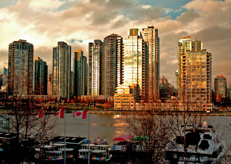 Vancouver, BC at sunset
