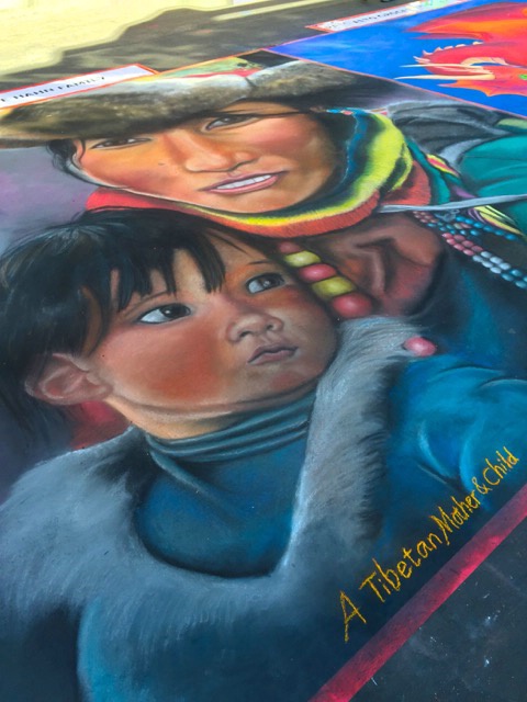 Palo Alto "Mom & Child" Pastel Art - ID: 15083993 © Alice Kozar