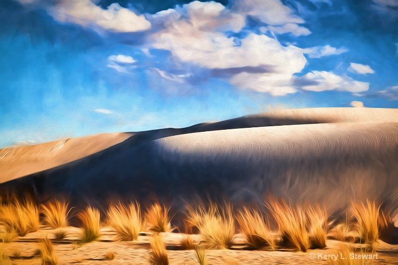 Encroaching Dunes-Painterly