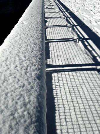 Shadow on snow