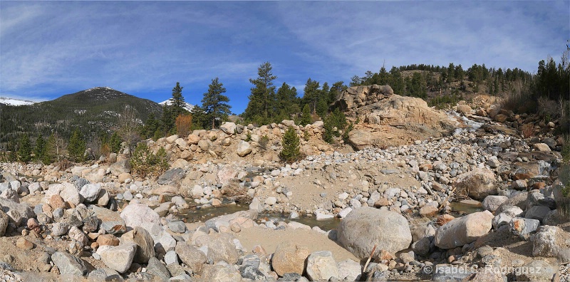 Alluvial Fan Spring Panorama