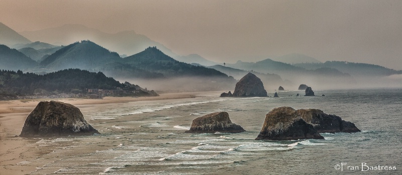 Canon Beach from Ecola State Park - ID: 15087379 © Fran  Bastress
