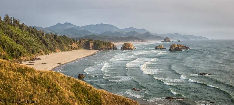 Canon Beach from Ecola State Park - ID: 15087380 © Fran  Bastress