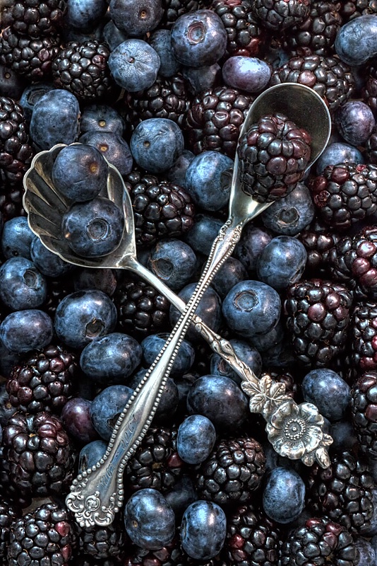 Blueberries and Blackberries