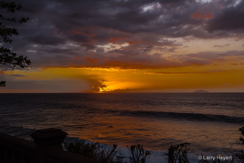 Sunset- Rincon Beach, Puerto Rico - ID: 15088770 © Larry Heyert