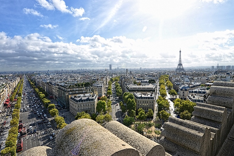 From Top of Arc de Triomphe