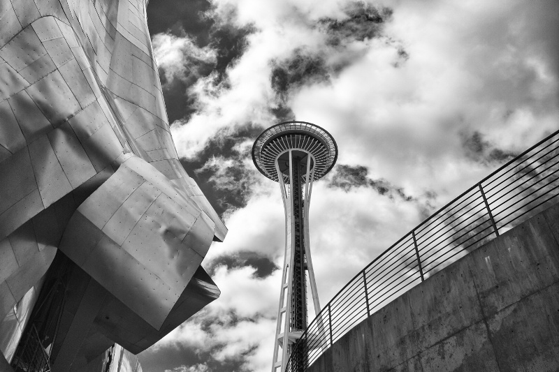 Space Needle and EMP Museum