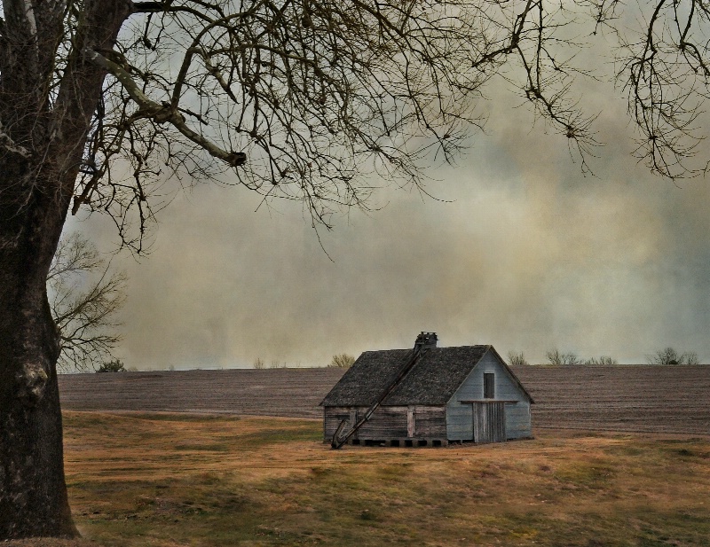 Little Granary On The Prairie