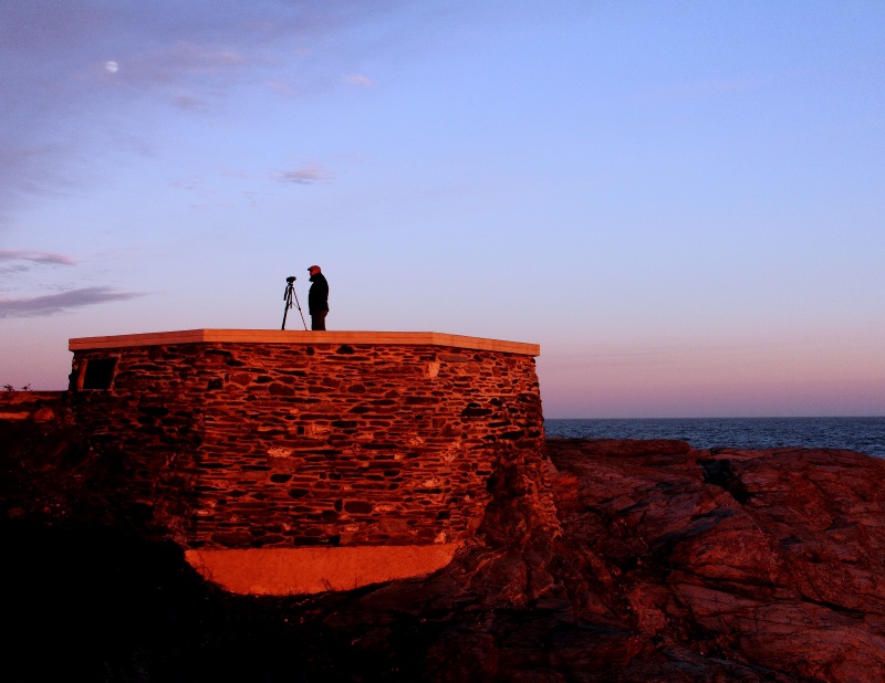 Sunset at Beavertail Overlook